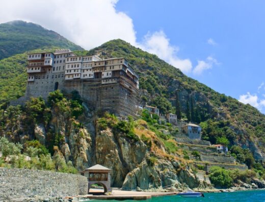Boat cruise to Mount Athos from Ormos Panagias