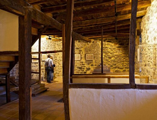 Inside the tower of Prosforion which has become a museum