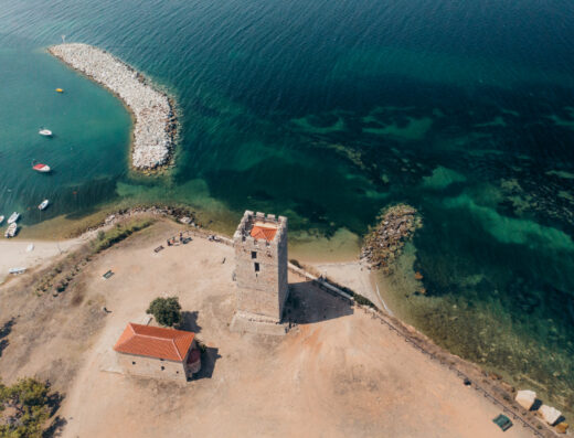 Photo of the Byzantine Tower of Saint Paul at Nea Fokea, Kassandra